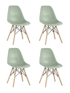 Стул Stool Group DSW (4 шт.) Серо-зеленый