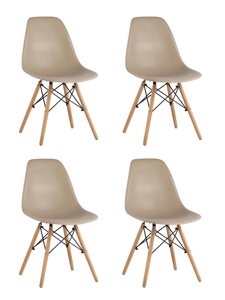 Стул Stool Group Style DSW (4 шт.) Бежево-серый