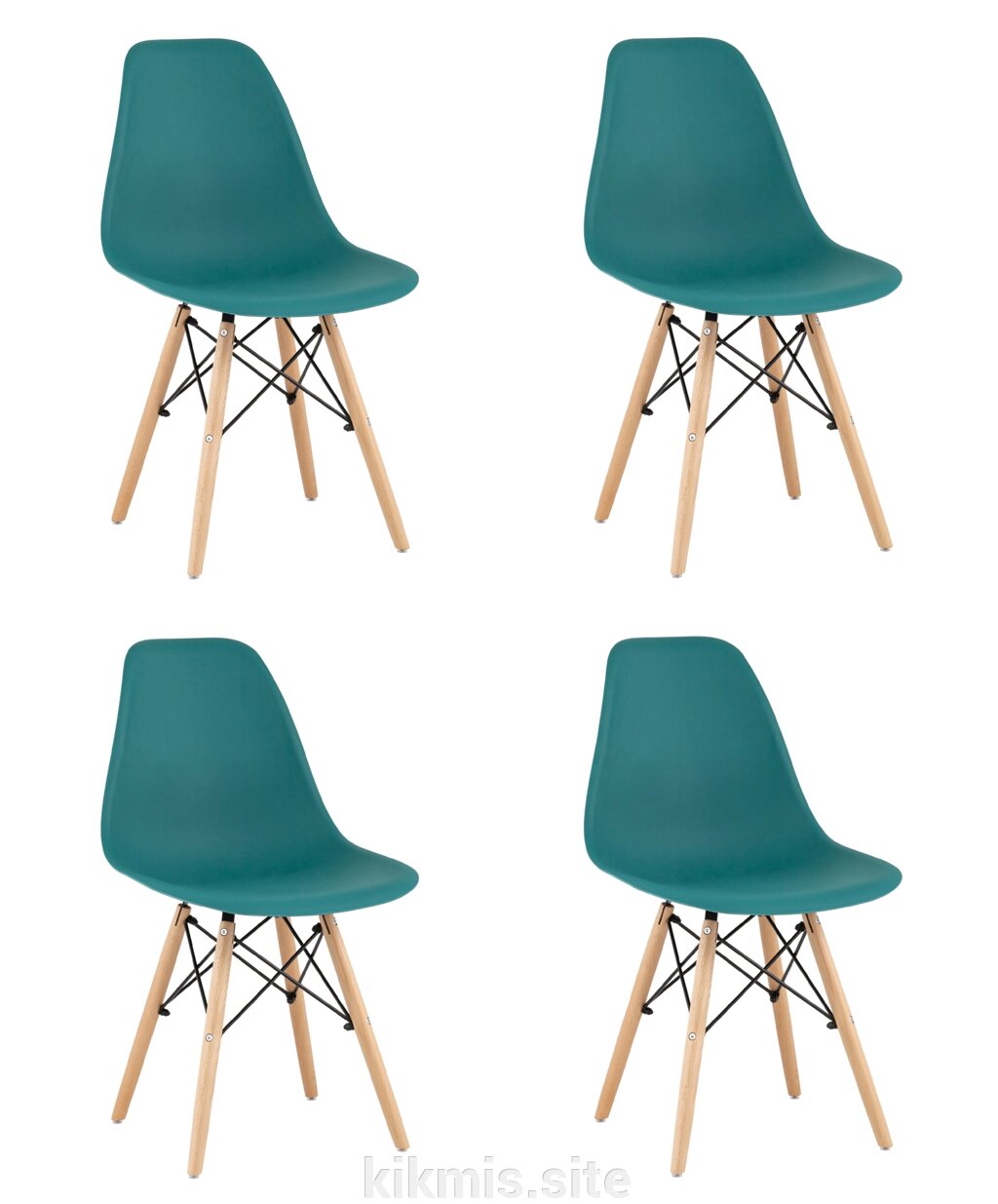 Стул STOOL GROUP Style DSW (4 шт.) Темно-бирюзовый от компании Интернет - магазин Kikmis - фото 1