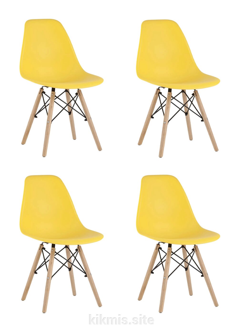 Стул Stool Group Style DSW (4 шт.) Желтый от компании Интернет - магазин Kikmis - фото 1
