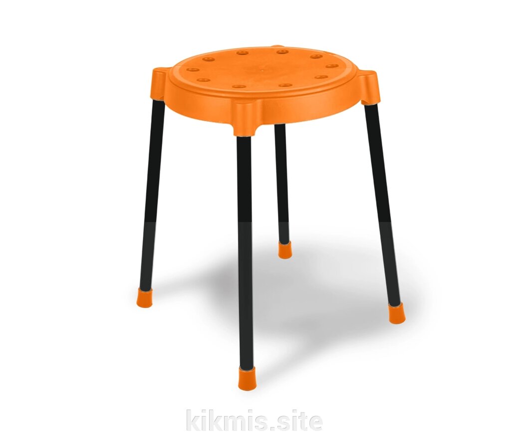 Табурет SHT-S36 оранжевый/черный от компании Интернет - магазин Kikmis - фото 1