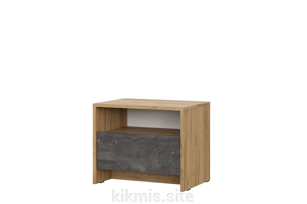 Тумба прикроватная SV-мебель Серия 2 МСП 1 Дуб Золотой/Камень Темный от компании Интернет - магазин Kikmis - фото 1