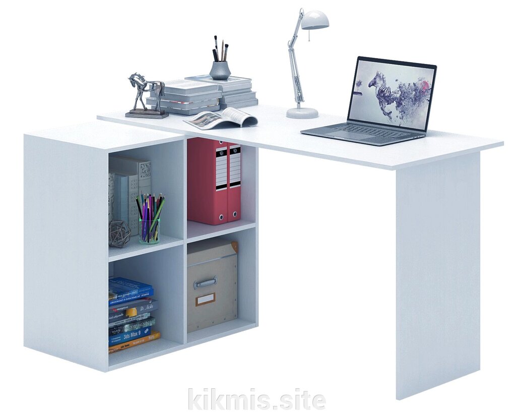 Угловой стол МФ Мастер Прайм-66 белый от компании Интернет - магазин Kikmis - фото 1