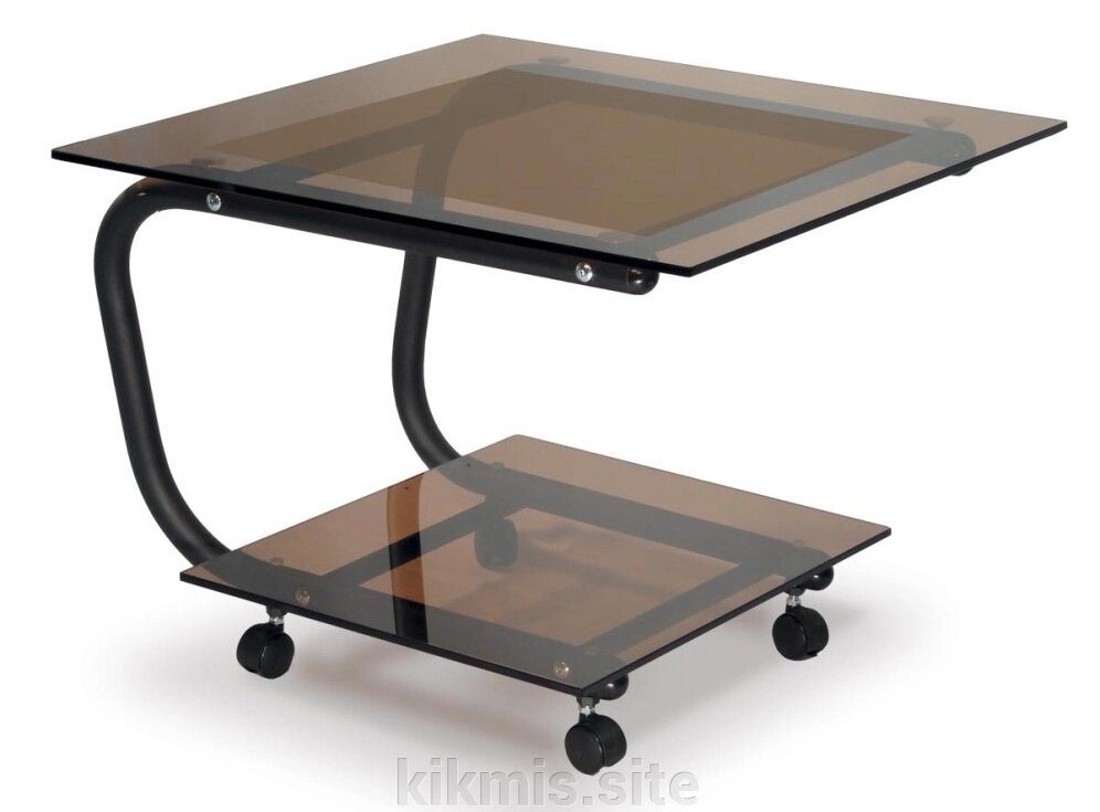 Журнальный столик Дуэт 9 черный тонированное от компании Интернет - магазин Kikmis - фото 1