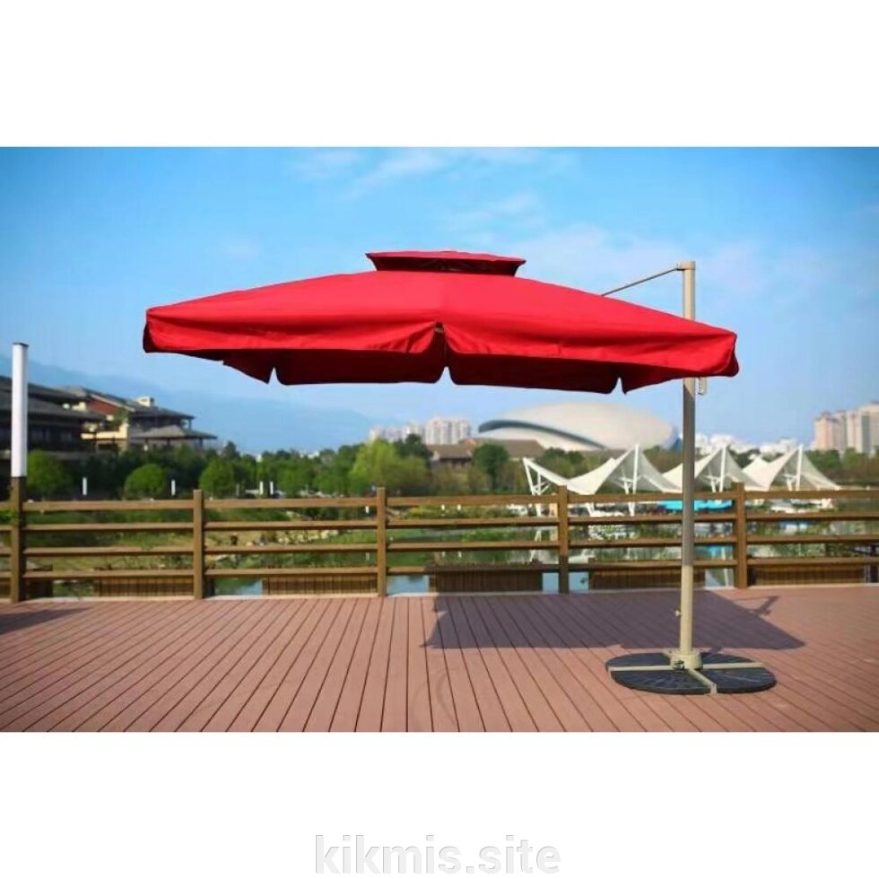 Зонт для кафе AFM-250SB-Bordo (2,5x2,5) от компании Интернет - магазин Kikmis - фото 1