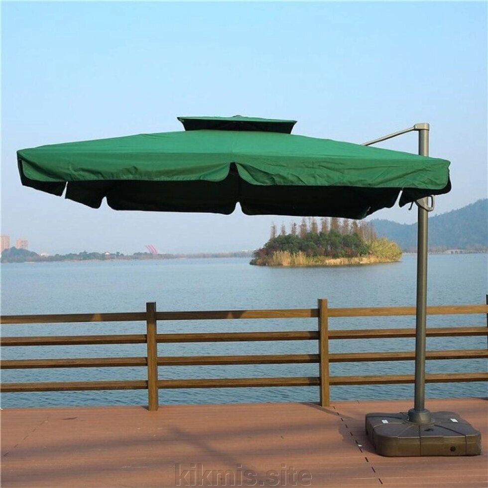 Зонт для кафе AFM-300SQG-Green (3,0x3,0) от компании Интернет - магазин Kikmis - фото 1