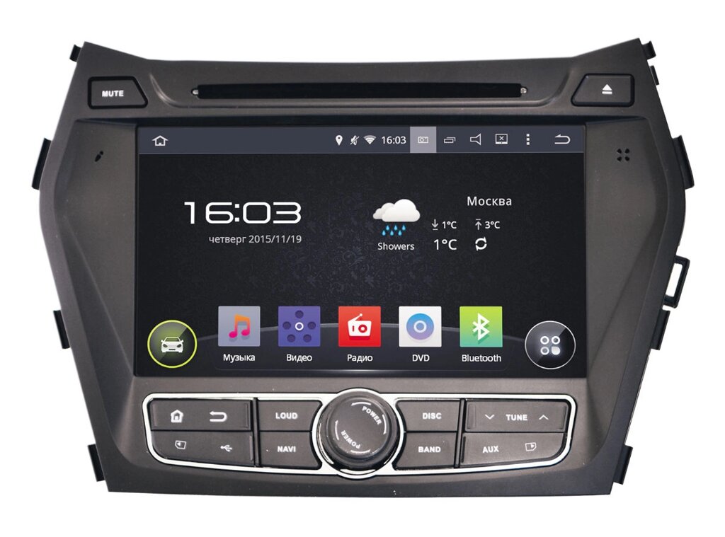 Штатное головное устройство для hyundai santa fe III 2012+ android 5.1 (INCAR AHR-2483) - ООО &quot;Гараж Сигнал 2000&quot;