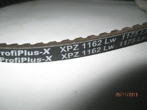 Ремень клиновой XPZ 1162 Lw  форматнораскроечных станков Filato NP-330, NP-330B в Москве от компании ИП Губайдуллин Н. В.