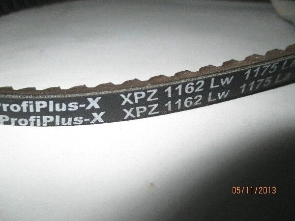 Ремень клиновой XPZ 1162 Lw  форматнораскроечных станков Filato NP-330, NP-330B от компании ИП Губайдуллин Н. В. - фото 1