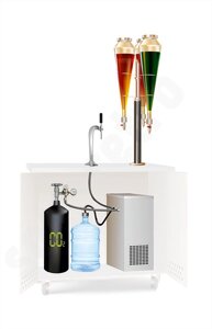 Сатуратор Ретро для охлаждения и газирования воды, комплект на 3 колбы