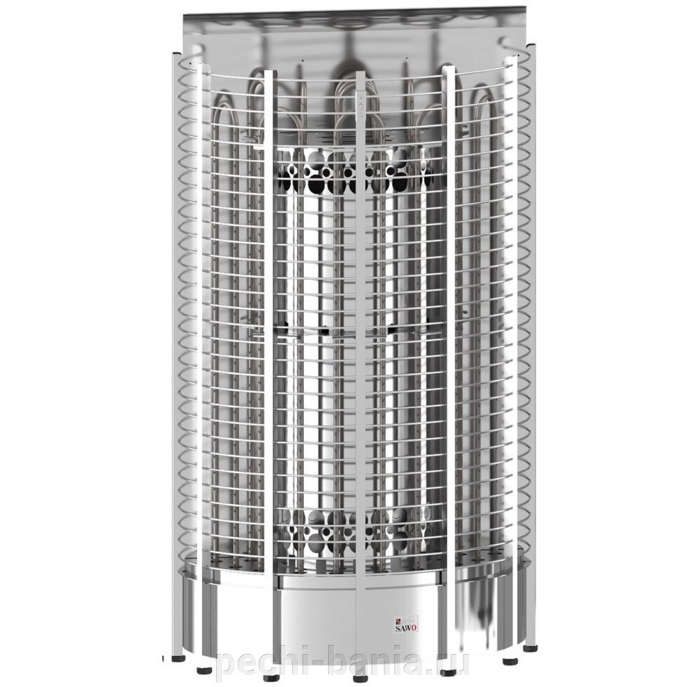 Электрокаменка Sawo Tower TH12 150 NS WL (без пульта и блока, пристенная, полукруглая) от компании ООО "Ателье Саун" - фото 1