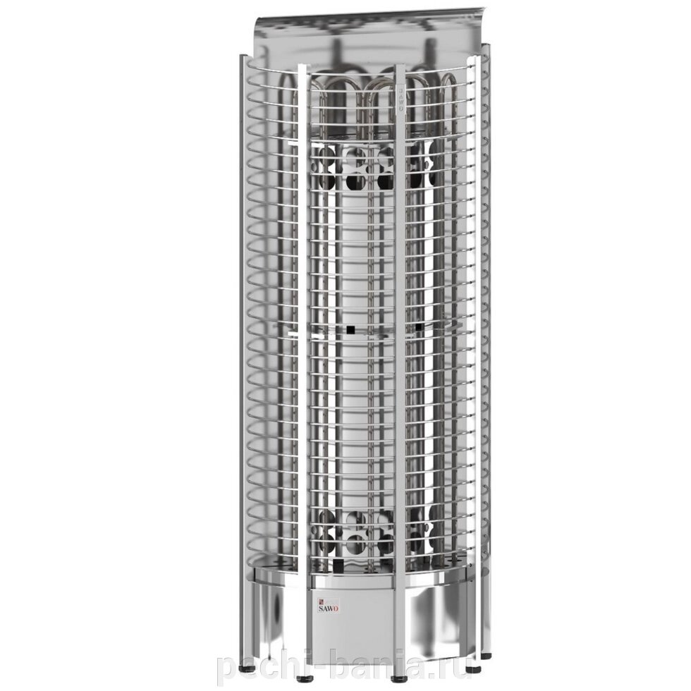 Электрокаменка Sawo Tower TH6 90 NS WL (без пульта и блока, пристенная, полукруглая) от компании ООО "Ателье Саун" - фото 1