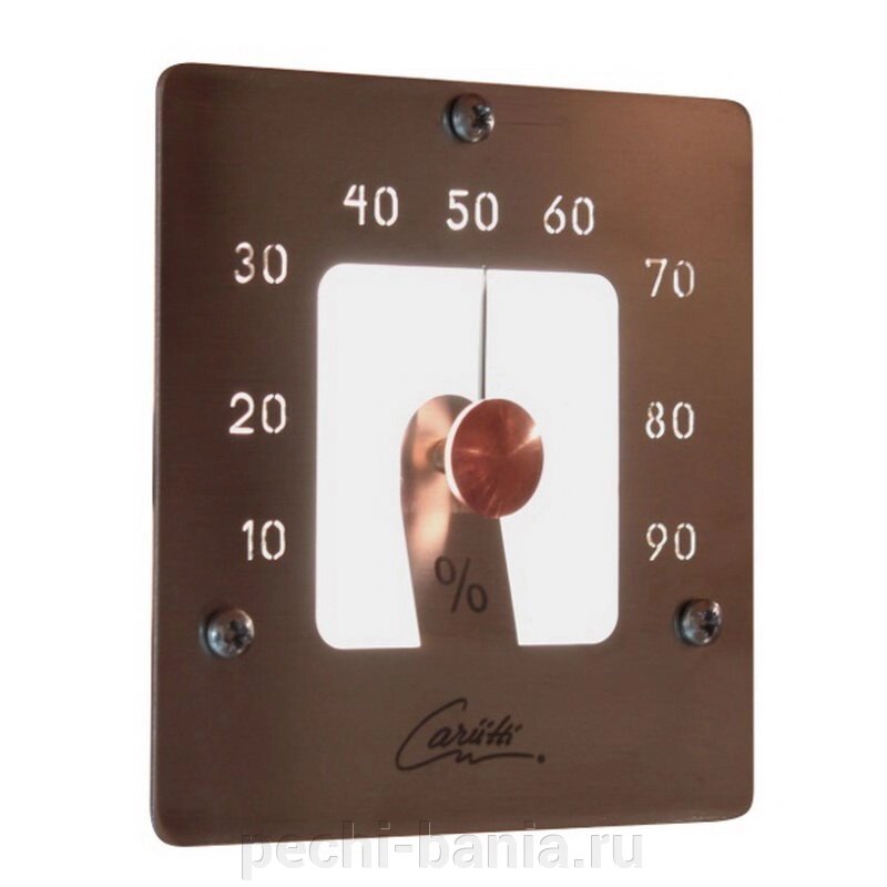 Гигрометр для сауны Cariitti SQ (1545849, нерж. сталь, требуется 1 оптоволокно D=2-4 мм) от компании ООО "Ателье Саун" - фото 1