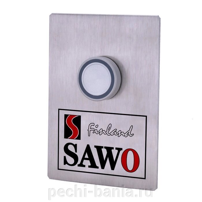 Кнопка вызова Sawo STP-BTN (с подсветкой и 10-метровым соединительным проводом) от компании ООО "Ателье Саун" - фото 1