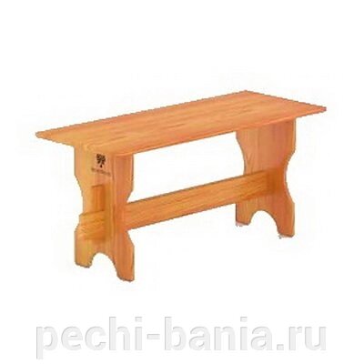 Лавка для бани BentWood из лиственницы 1,0 х 0,40 м H = 0,47 м от компании ООО "Ателье Саун" - фото 1