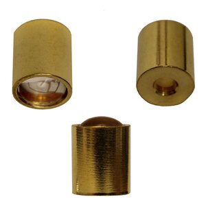 Линза Cariitti CR-09 (1540082, золото, резьба М5, для волокна D=1-3 мм)
