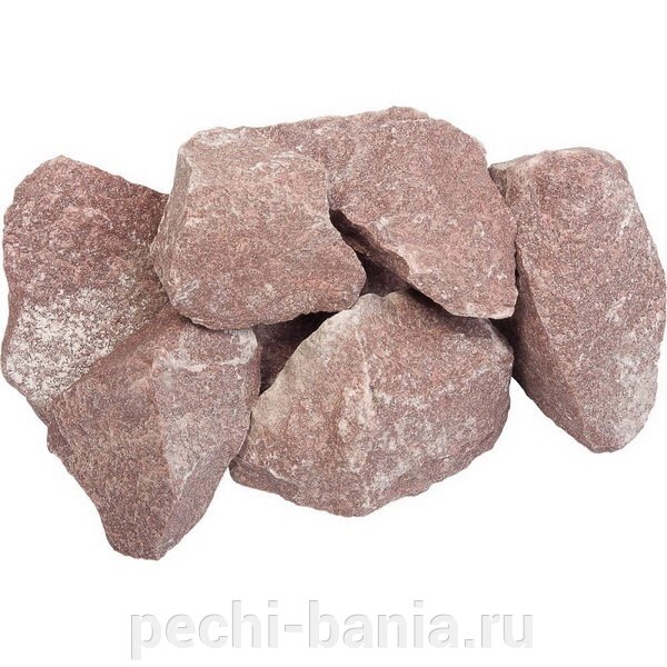 Малиновый кварцит (камни для бани), 20 кг от компании ООО "Ателье Саун" - фото 1