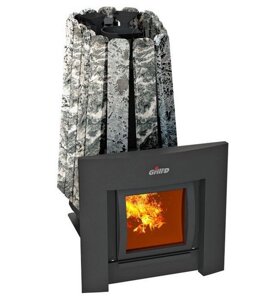 Печь для бани Grill D Cometa 350 Vega Stone Window Max (Серпентинит)