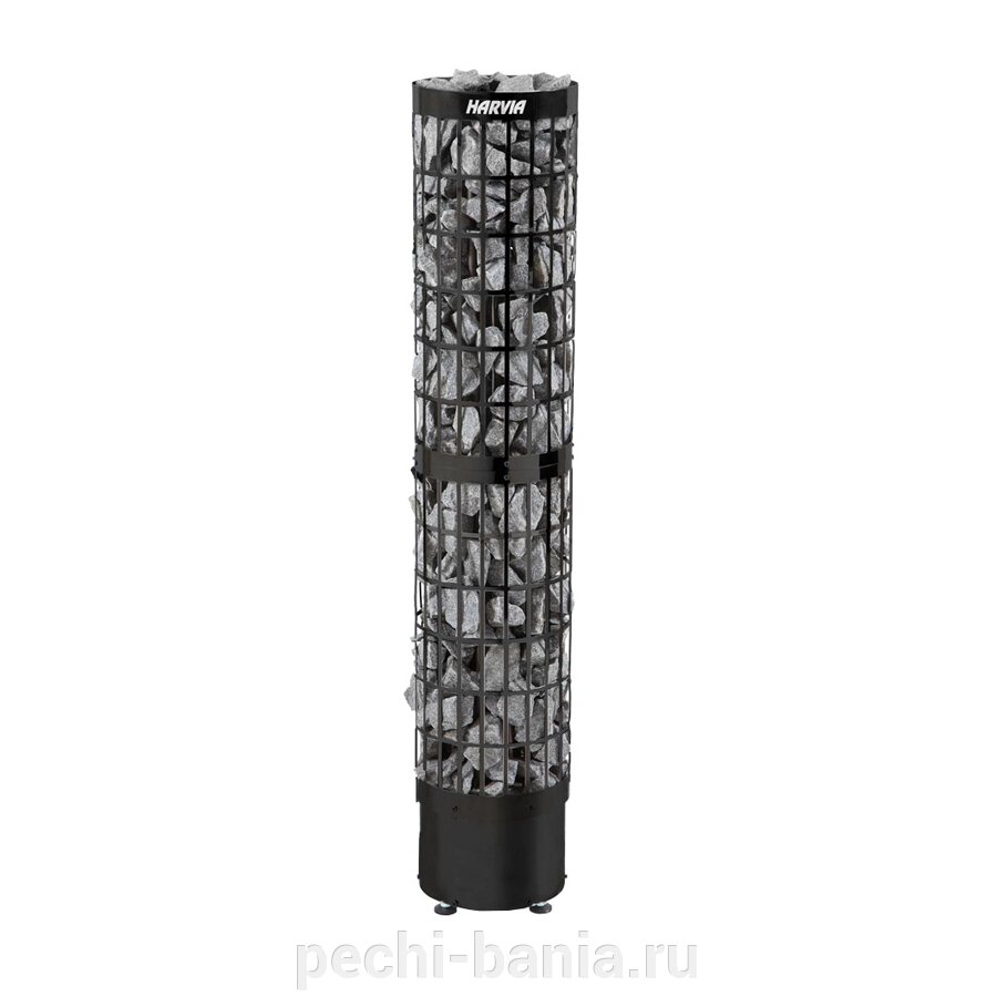 Печь для сауны Harvia Cilindro PC 66 E Black (черная, без пульта) от компании ООО "Ателье Саун" - фото 1