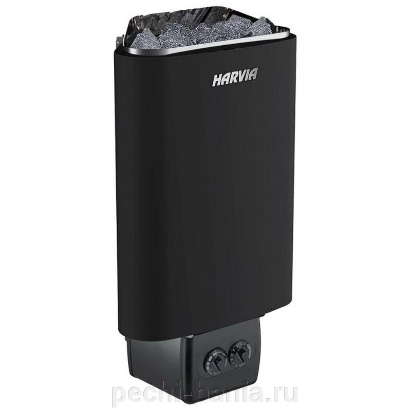 Печь для сауны Harvia Delta D29 Black (черная, со встроенным пультом) от компании ООО "Ателье Саун" - фото 1