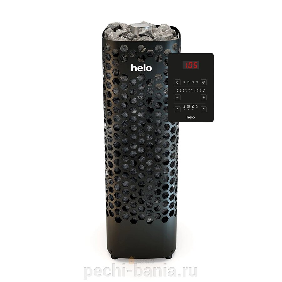 Печь для сауны Helo Himalaya 70 Pure WT (6,8 кВт, с пультом Pure, цвет чёрный, арт. 001930) от компании ООО "Ателье Саун" - фото 1