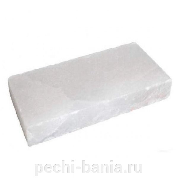 Кирпич белой гималайской соли 200х100х50 мм (все стороны гладкие, арт. SZ1W) - распродажа