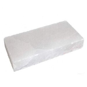 Кирпич белой гималайской соли 200х100х50 мм (все стороны гладкие, арт. SZ1W)