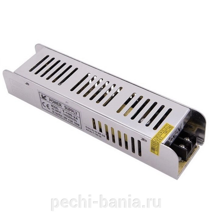 Блок питания для светодиодной ленты для саун и бань SWG T-100-24 (100 W, 24 V, IP 20, сетка металл) - акции