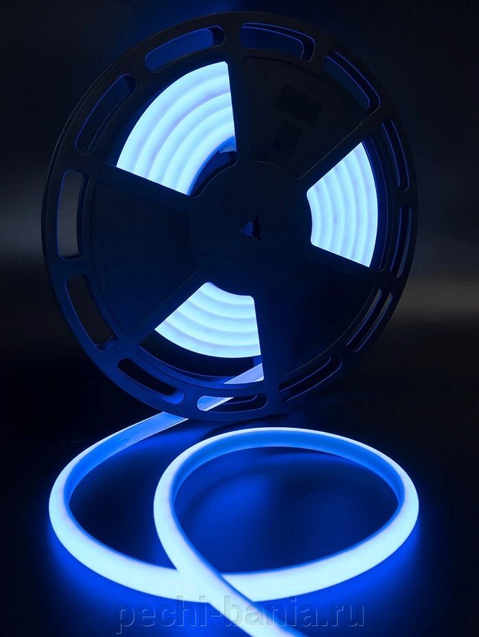 Термостойкая светодиодная лента для сауны и бани SWG SMD 2835 синий свет (термолента 5 м, 180 LED/м, 12 Вт/м, 24В , - выбрать