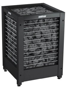 Электрокаменка Harvia Modulo MD 135 GL Black (сетка спереди и слева, без пульта)