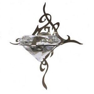 Светильник для сауны Cariitti Kihla (1545830, нерж. сталь, хрусталь)
