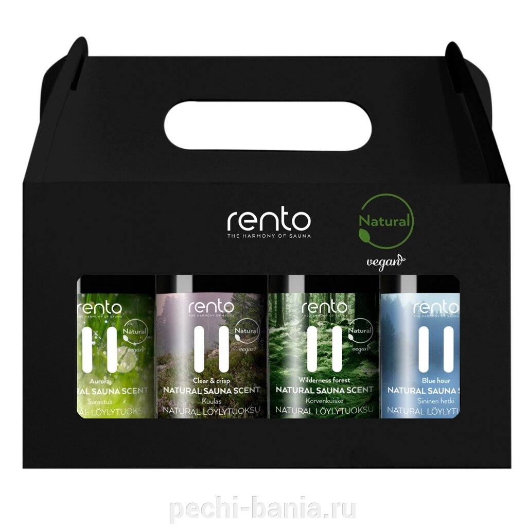 Подарочный набор ароматизаторов для сауны Rento (4 x 100 мл, арт. 612110) от компании ООО "Ателье Саун" - фото 1
