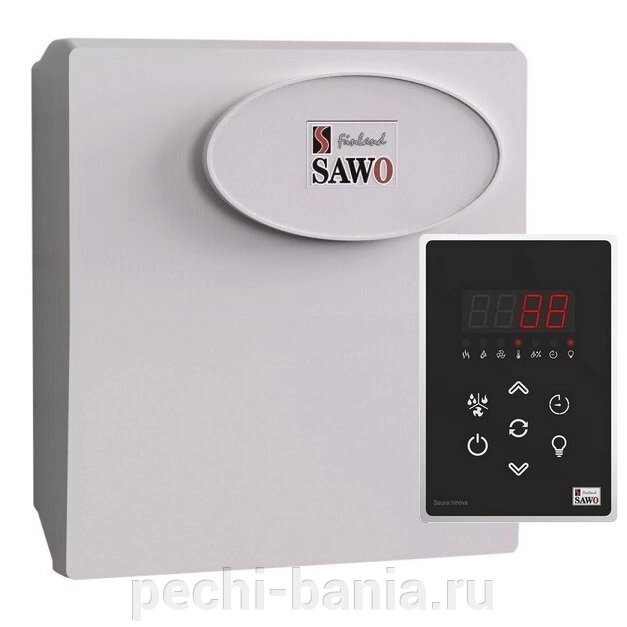Пульт для сауны Sawo Innova Classic 2.0 Combi (панель INC-S-V2 + блок INP-C-C, для печей с парогенератором до 15 кВт, от компании ООО "Ателье Саун" - фото 1
