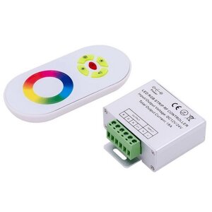 RGB-контроллер SWG DELUCE для светодиодной ленты с радио пультом (18А, 12/24 В, 5 кнопок, сенсорное кольцо)