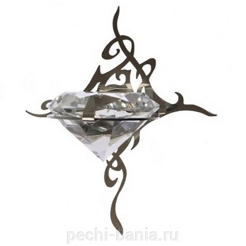 Светильник для сауны Cariitti Kihla (1545830, нерж. сталь, хрусталь) от компании ООО "Ателье Саун" - фото 1