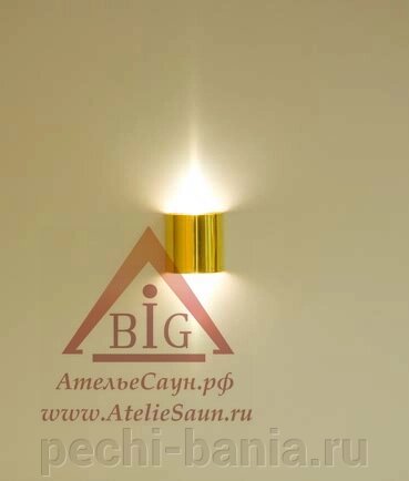 Светильник для сауны Cariitti SX (1545035, золото, требуется 1 оптоволокно D=4-6 мм) от компании ООО "Ателье Саун" - фото 1
