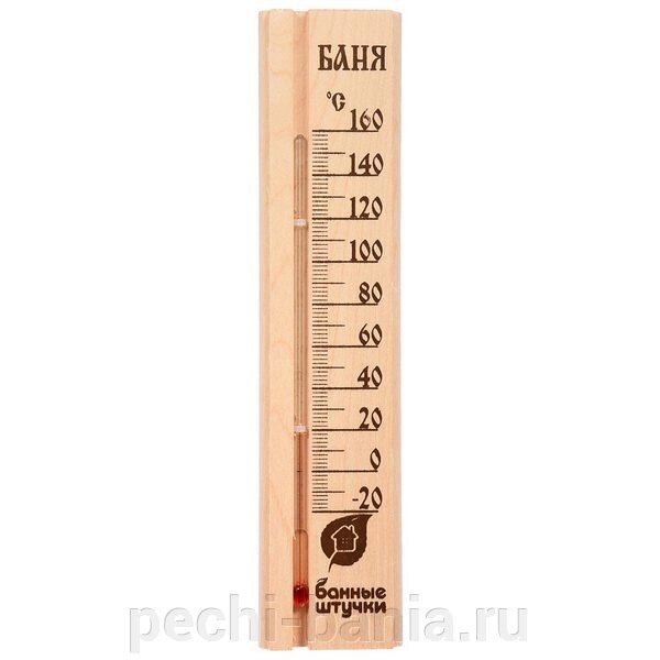 Термометр Баня (24.8х5.3х1.1 см, арт. БШ 18037) от компании ООО "Ателье Саун" - фото 1