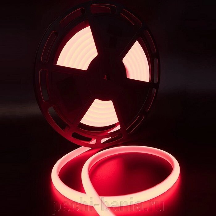 Термостойкая светодиодная лента для сауны и бани SWG SMD 2835 красный свет (термолента 5 м, 180 LED/м, 12 Вт/м, 24В , от компании ООО "Ателье Саун" - фото 1