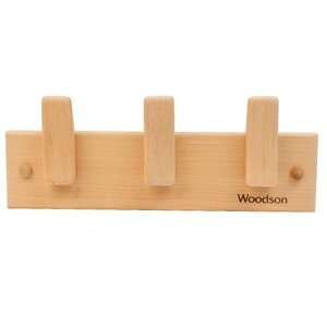 Вешалка WoodSon D3 из липы, 3 крючка
