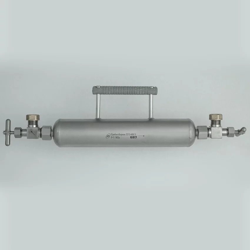 Пробоотборник для газовых проб ПГО-400 У (с угловыми клапанами/вентилями) от компании Эксперт Центр - фото 1