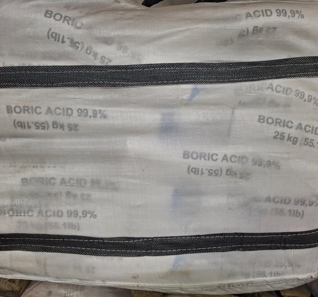 Борная кислота, доставка по России, упаковки 0,1-25 кг от компании ООО "БХП "ЮГРЕАКТИВ" - фото 1