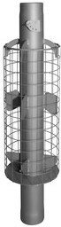 Дымоход стартовый конвектор с сеткой для камней и шибером ф115 l 1 м от компании «ТеплоМИР- 52» - фото 1