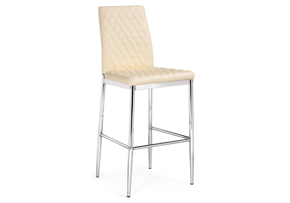 Барный стул Мебель Китая Teon beige / chrome от компании Мебельный интернет-магазин «Solo» - фото 1