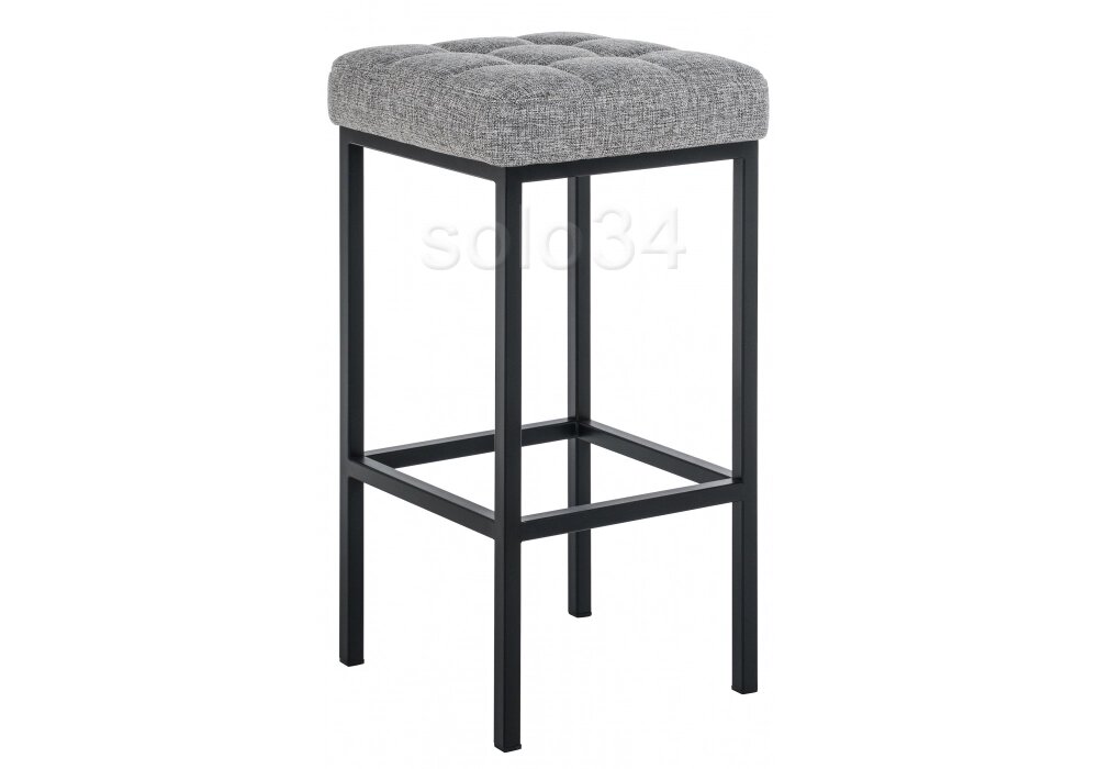 Барный стул Мебель России Лофт рогожка графит / черный матовый от компании Мебельный интернет-магазин «Solo» - фото 1