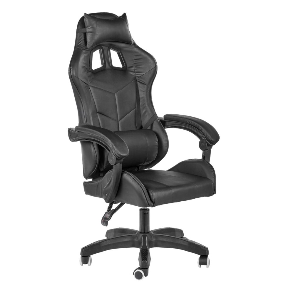 Игровое геймерское кресло Alfa, чёрный от компании Мебельный интернет-магазин «Solo» - фото 1