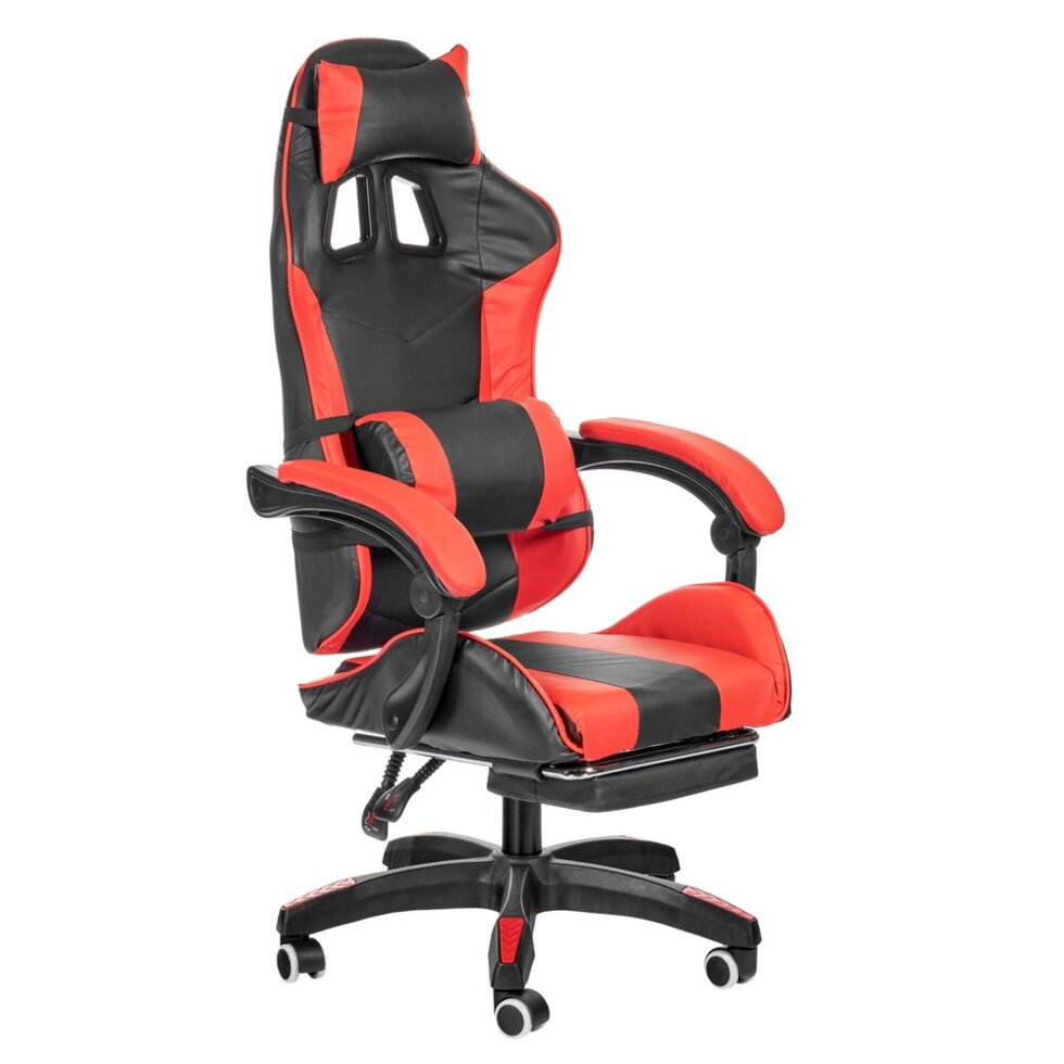 Игровое кресло Alfa Pro с подножкой, чёрный красный ##от компании## Мебельный интернет-магазин «Solo» - ##фото## 1