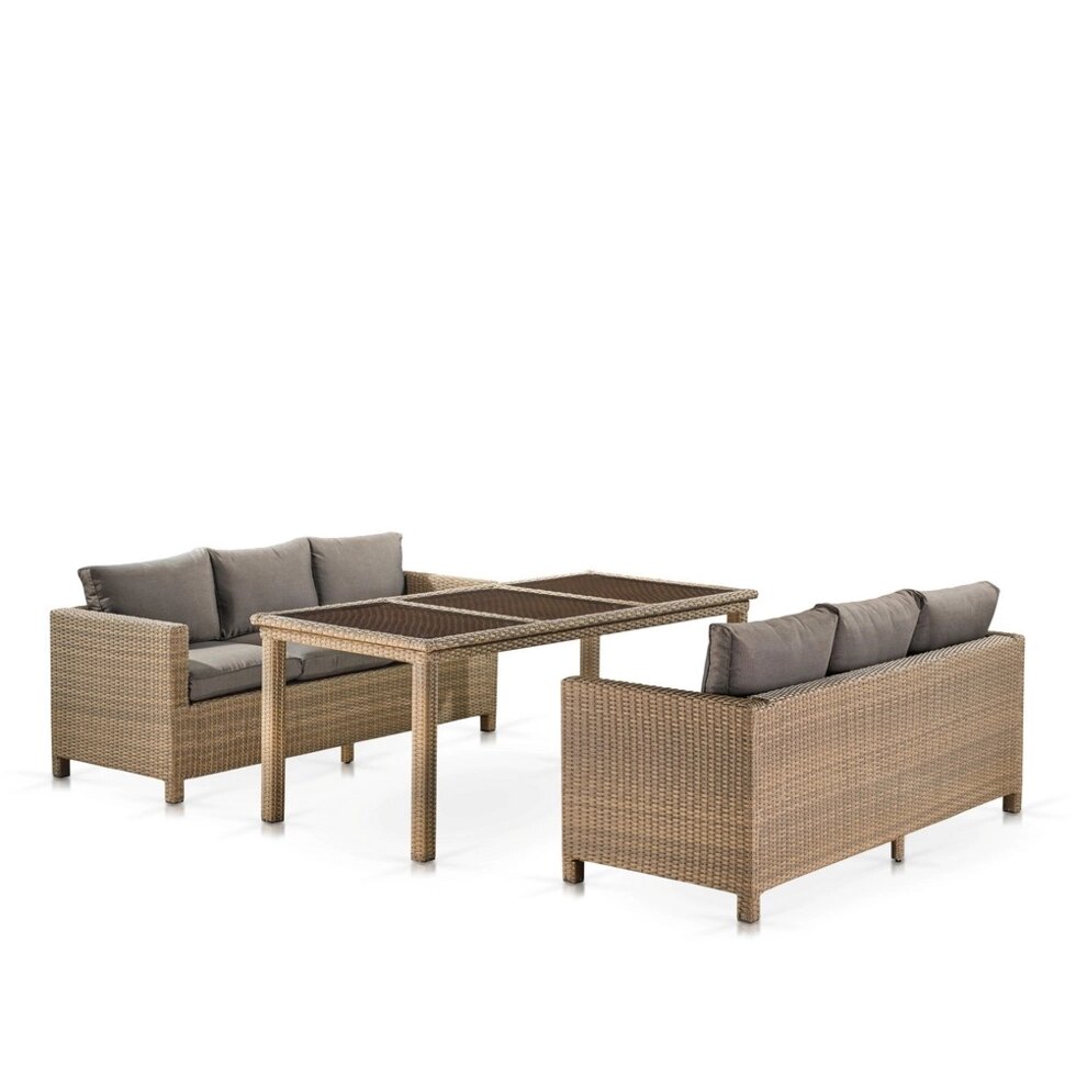 Комплект плетеной мебели T365/S65B-W65 Light Brown от компании Мебельный интернет-магазин «Solo» - фото 1