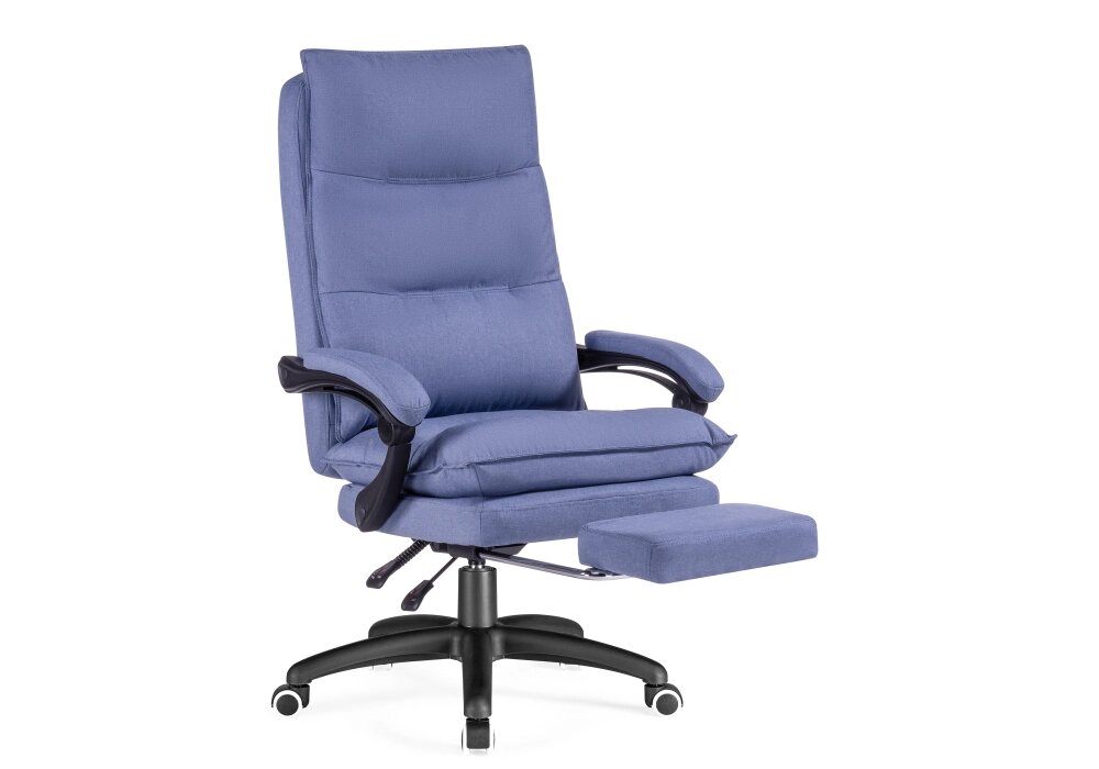 Компьютерное кресло Мебель Китая Rapid голубое от компании Мебельный интернет-магазин «Solo» - фото 1