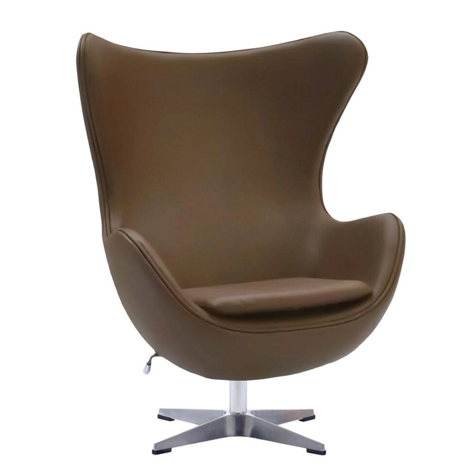 Кресло EGG CHAIR коричневый от компании Мебельный интернет-магазин «Solo» - фото 1