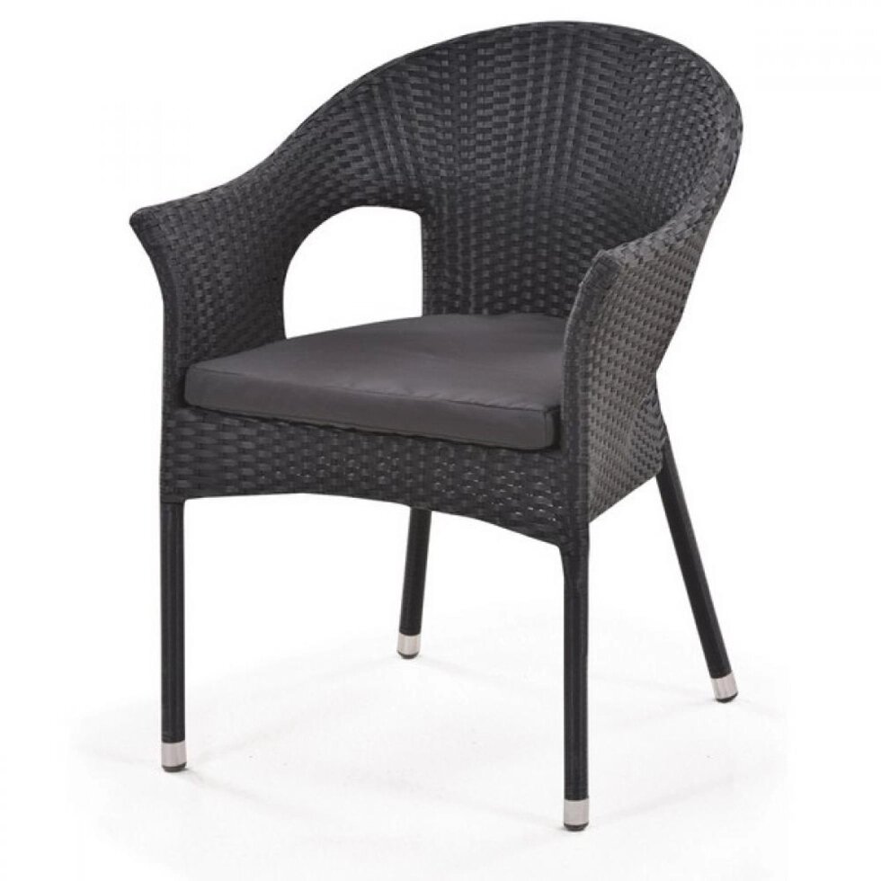 Кресло плетеное Y97A Black от компании Мебельный интернет-магазин «Solo» - фото 1